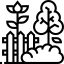 Icon sân vườn và không gian xanh