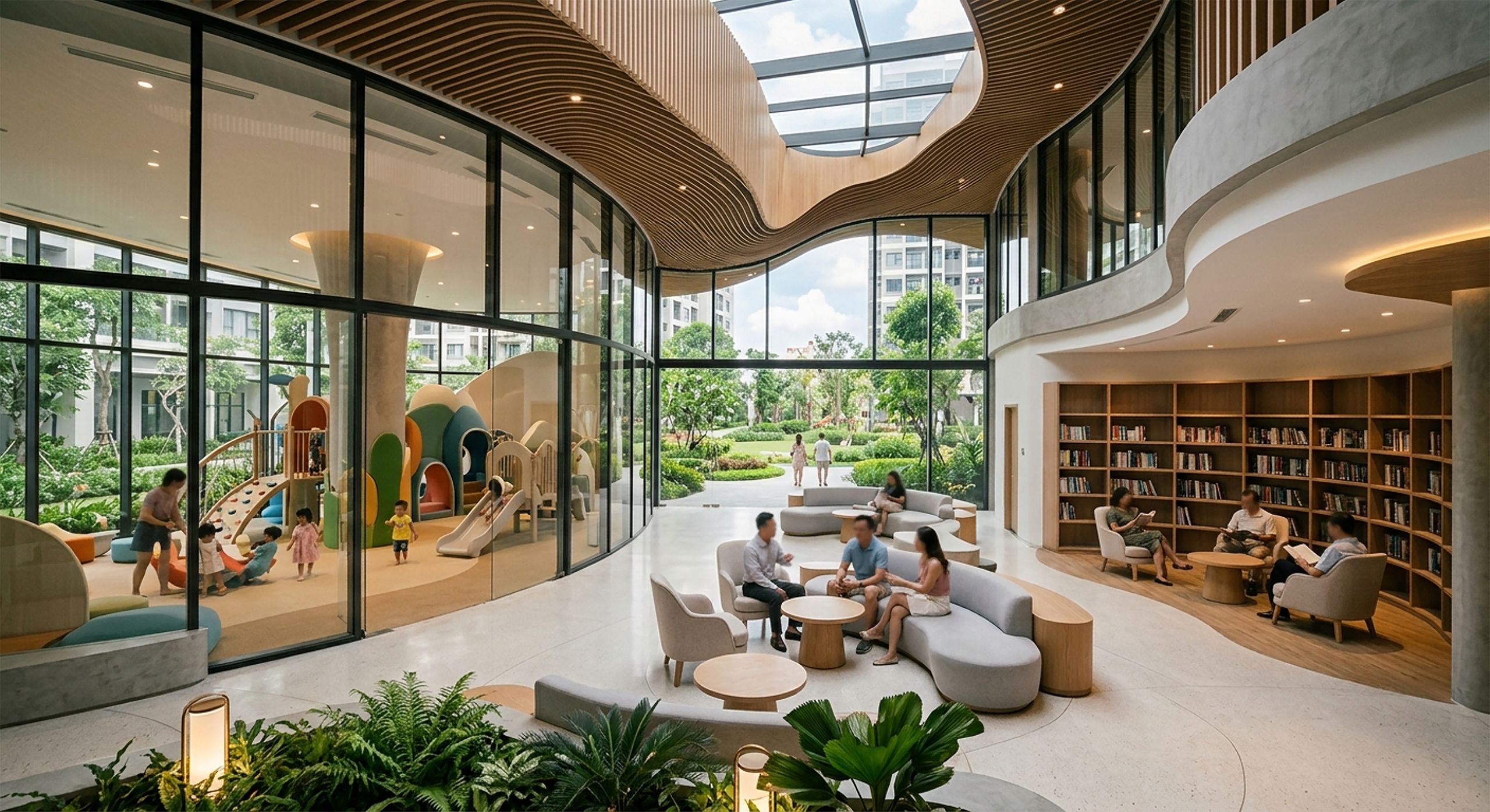 Thiết kế kiến trúc nội thất clubhouse: Từ công năng cộng đồng đến dấu ấn dự án