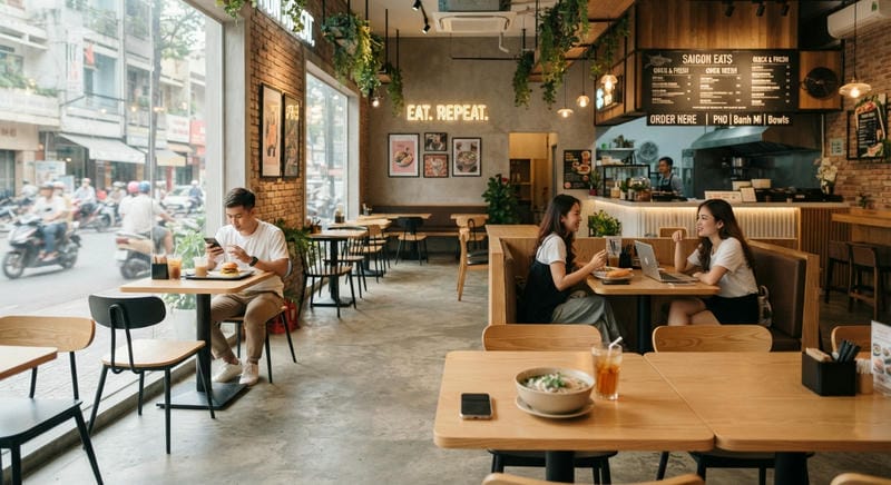 Thiết kế kiến trúc nội thất nhà hàng: Tối ưu trải nghiệm, vận hành và nhận diện thương hiệu 5 Thiet ke kien truc noi that nha hang LSS 5